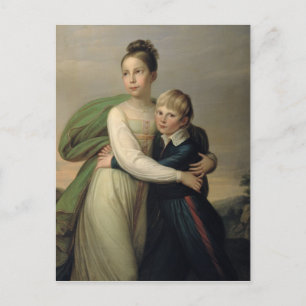 Carte Postale Prince Albrecht et Princesse Louise, vers 1817