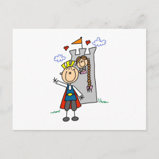 Carte Postale Prince Charming Secourt Princesse