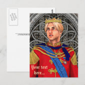 Carte Postale Prince de Conte de Fées (Devant / Derrière)