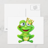 Carte Postale Prince de grenouille baisé (Devant / Derrière)