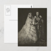 Carte Postale PRINCE EDOUARD et ALEXANDRA #006UK de mariage (Devant / Derrière)