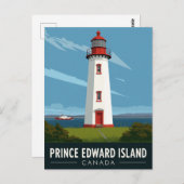 Carte Postale Prince Edward Island Lighthouse Travel (Devant / Derrière)