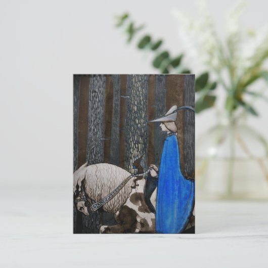 Carte Postale Prince et Tomte (Gnome) dans la forêt (Debout devant)