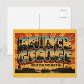 Carte Postale Prince George BC Capitale du Nord (Devant / Derrière)