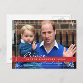 Carte Postale Prince George et Prince William (Devant / Derrière)