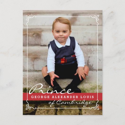 Carte Postale Prince George et Prince William (Devant)