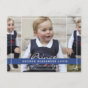 Carte Postale Prince George - William & Kate