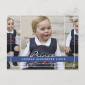 Carte Postale Prince George - William & Kate (Devant)