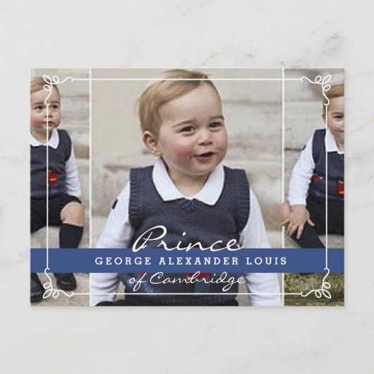 Carte Postale Prince George - William & Kate (Devant)
