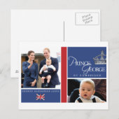 Carte Postale Prince George - William & Kate (Devant / Derrière)