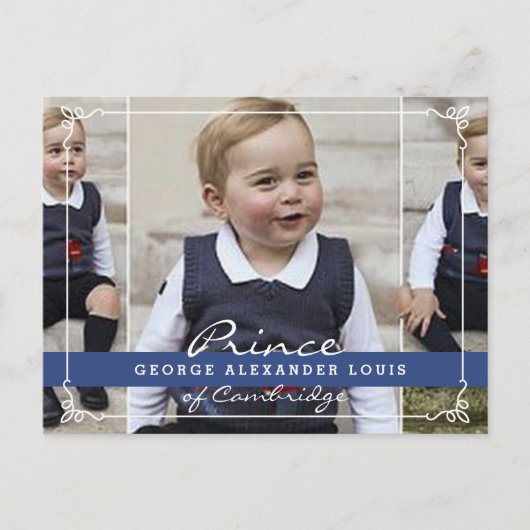 Carte Postale Prince George - William & Kate (Devant)
