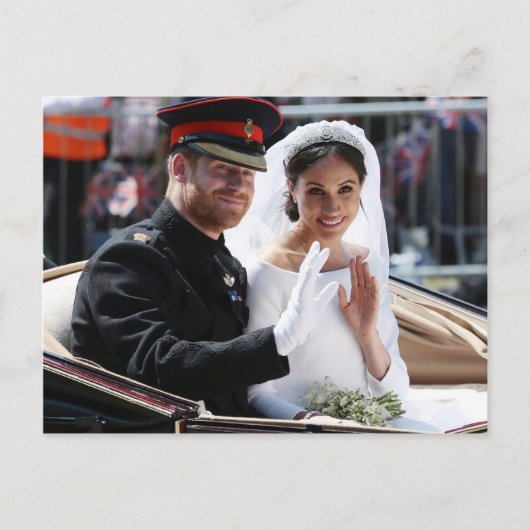 Carte Postale Prince Harry et Meghan Markle Mariage royal (Devant)