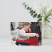 Carte postale Prince Harry & PM Portia Simpson Mil (Debout devant)