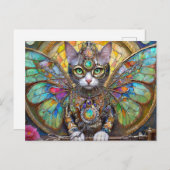 Carte Postale Prince Kitty Chat de la Brigade des papillons (Devant / Derrière)