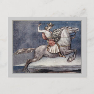 Carte Postale Prince lançant une lance