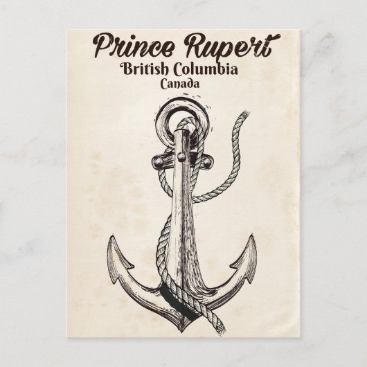 Carte Postale Prince Rupert (Colombie-Britannique) Affiche marin (Devant)