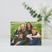 Carte Postale Prince William and family Dec 2025 stylized (Debout devant)