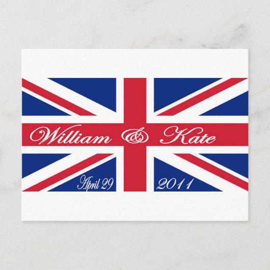 Carte Postale Prince William et Kate (Devant)