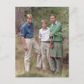Carte Postale Princes Charles William Harry 1995 (Devant)