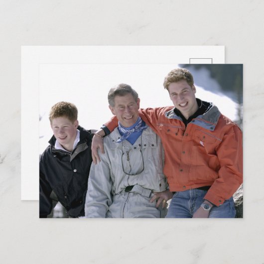 Carte Postale Princes Charles William Harry 2005 (Devant / Derrière)