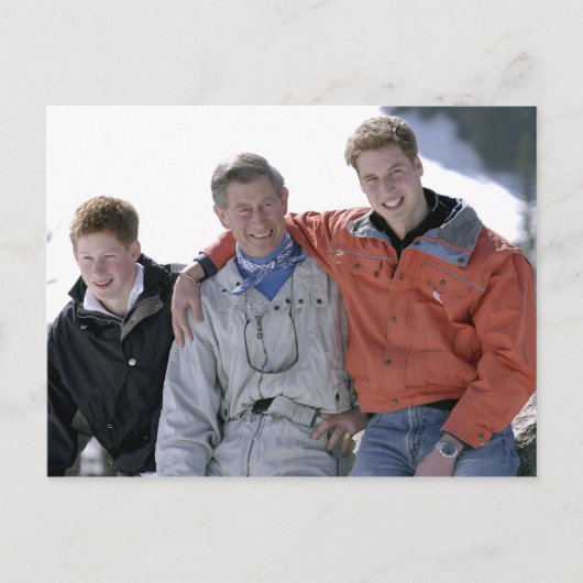 Carte Postale Princes Charles William Harry 2005 (Devant)