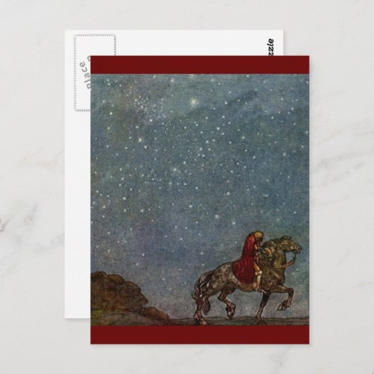 Carte Postale Princes équitation (Devant / Derrière)