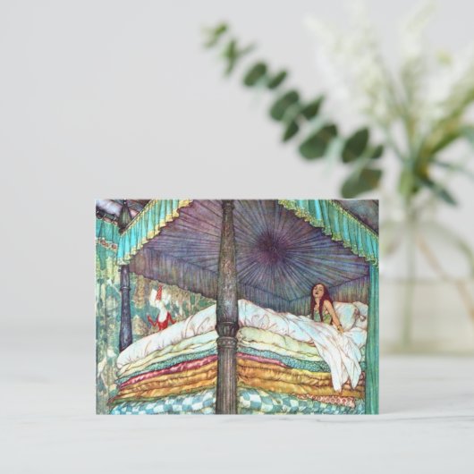 Carte Postale Princess And The Pea Print - Fairy Tale Hans Ander (Debout devant)