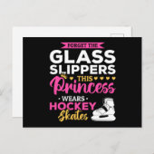 Carte Postale Princess de hockey (Devant / Derrière)