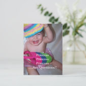 Carte Postale princess facts Card (Debout devant)