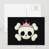 Carte Postale Princess Skull (Devant / Derrière)