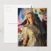 Carte Postale Princess With a Black Bird (Devant / Derrière)