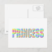 Carte Postale Princesse (Devant / Derrière)