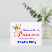 Carte Postale Princesse (Debout devant)