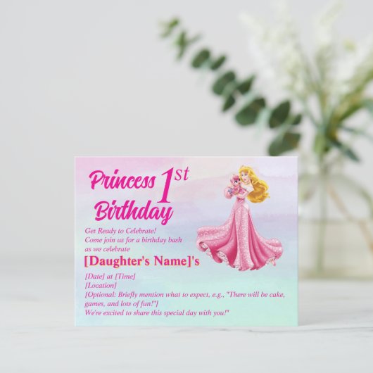 Carte Postale Princesse (Debout devant)