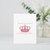 Carte Postale Princesse (Debout devant)