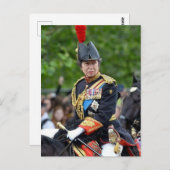 Carte Postale Princesse Anne Gold Stick en attente @ Coronation (Devant / Derrière)