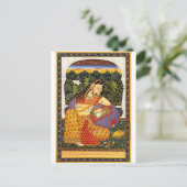 Carte Postale Princesse antique de Mughal d'Indien (Debout devant)