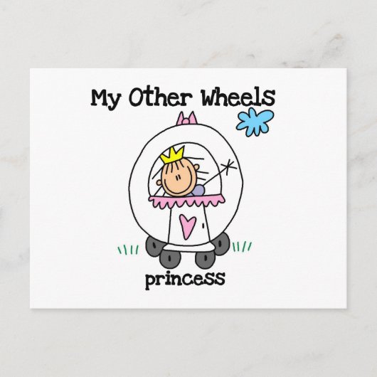 Carte Postale Princesse Autres Roues (Devant)