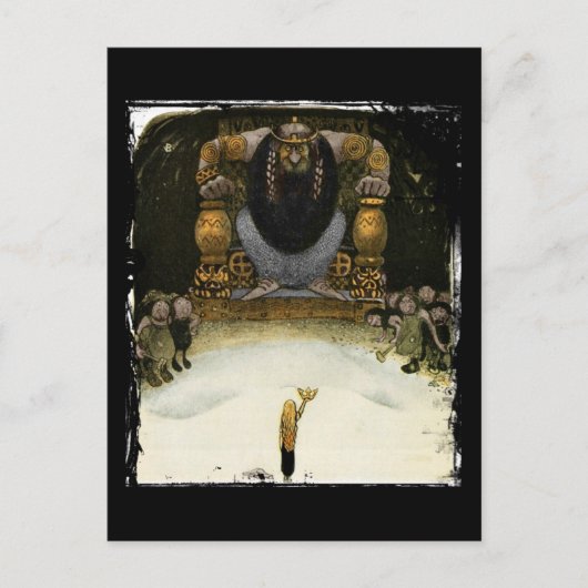 Carte Postale Princesse avec le Troll King (Devant)