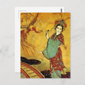 Carte Postale "Princesse Badoura" par Edmund Dulac (Devant / Derrière)