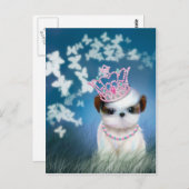 Carte Postale Princesse Chiot (Devant / Derrière)