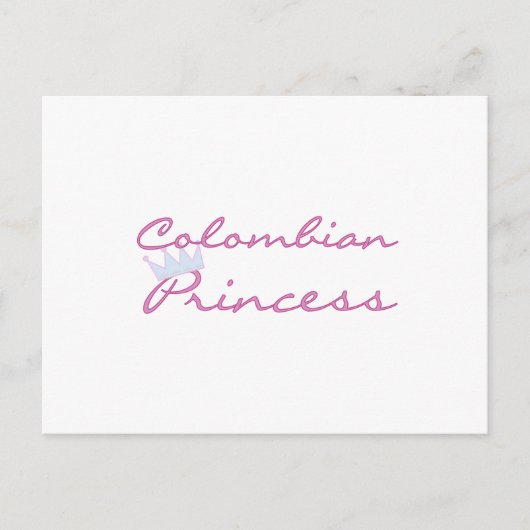 Carte Postale Princesse colombienne (Devant)