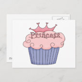 Carte Postale Princesse Cupcake (Devant / Derrière)