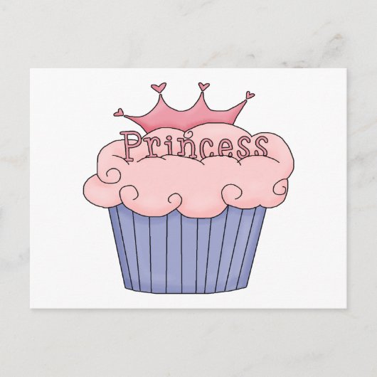 Carte Postale Princesse Cupcake (Devant)
