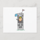 Carte Postale Princesse dans la tour du Château (Devant)