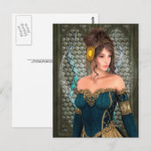 Carte Postale Princesse de conte de fées (Devant / Derrière)