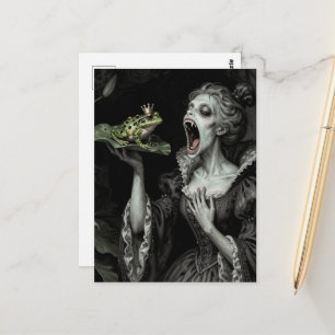 Carte Postale Princesse de Dark Fantasy a mangé le crapaud