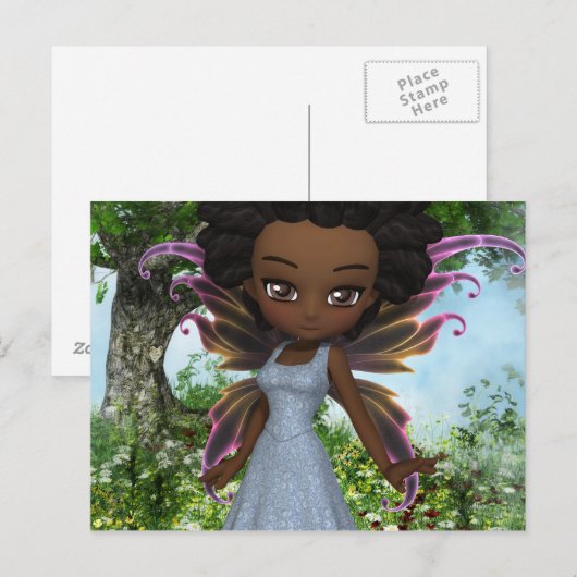 Carte Postale Princesse de fée de Lil (Devant / Derrière)