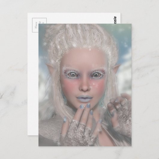 Carte Postale Princesse de glace (Devant / Derrière)