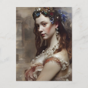 Carte Postale Princesse de la Renaissance  art fantastique génér